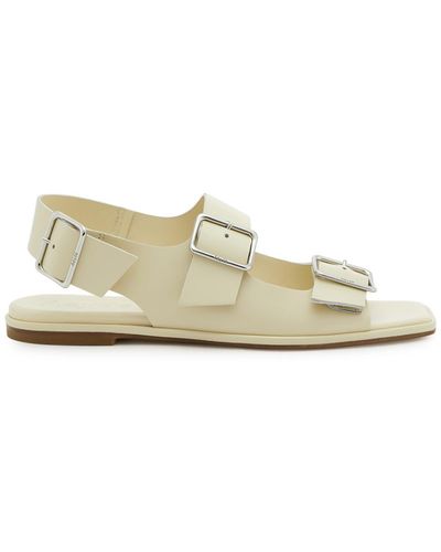 Aeyde Tekla Leather Sandals - White