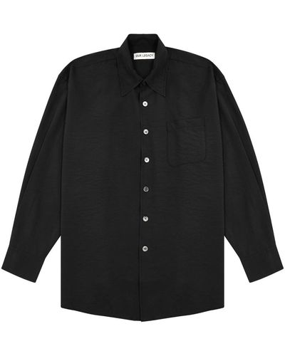 Our Legacy Borrowed Voile Shirt - Black