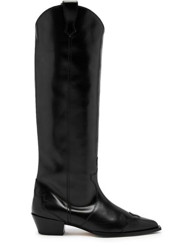 Aeyde Aruna 50 Leather Knee-high Boots - Black