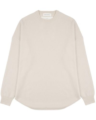 Extreme Cashmere N°53 Crew Hop Off- Cashmere-Blend Sweater - Natural