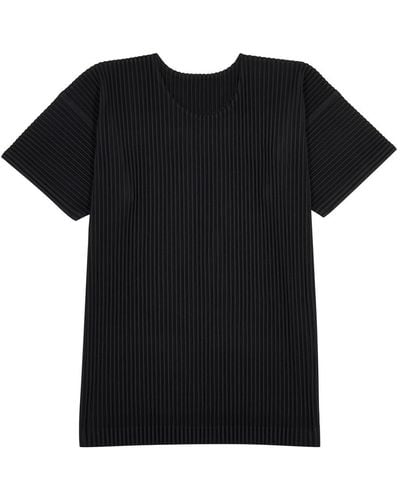 Homme Plissé Issey Miyake Pleated T-Shirt - Black