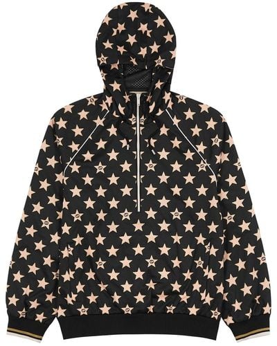 Gucci Printed Hooded Jersey Sweatshirt - Black