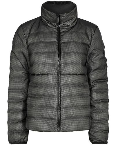 Moncler Onoz Quilted Shell And Mesh Jacket - Black