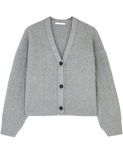 Helmut Lang Wool And Cashmere-blend Cardigan - Gray