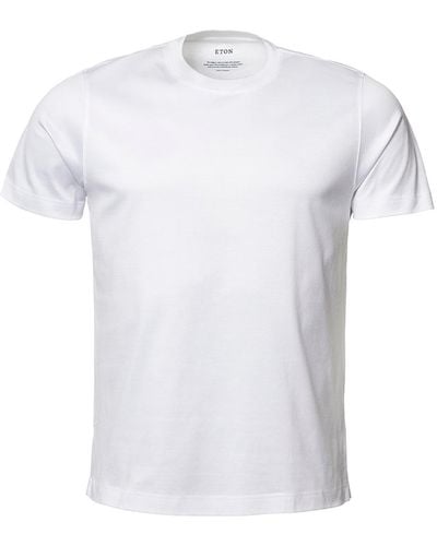 Eton White Filo Di Scozia T-shirt