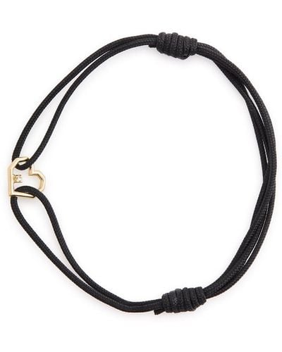 Aliita Mini Corazon Brillante Embellished Cord Bracelet - Metallic