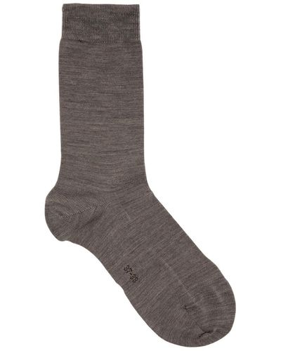 FALKE Soft Merino Wool-Blend Socks - Grey
