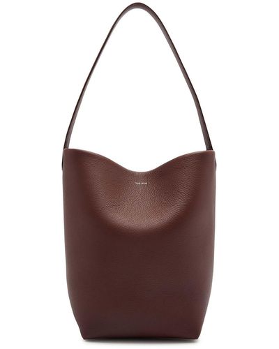 The Row N/s Park Medium Leather Tote - Brown