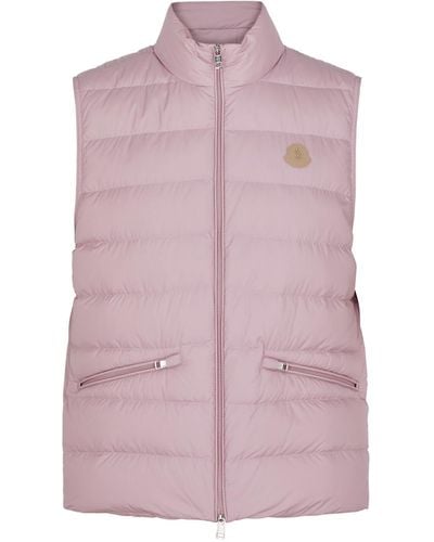 Moncler Lechtal Quilted Shell Gilet - Pink