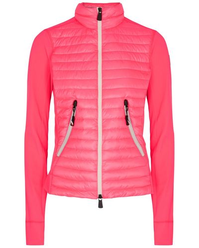 3 MONCLER GRENOBLE Day-namic Quilted Shell And Stretch-jersey Jacket - Pink