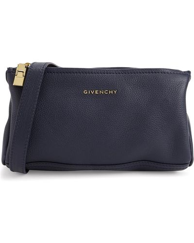 Givenchy Pandora Mini Leather Shoulder Bag - Blue