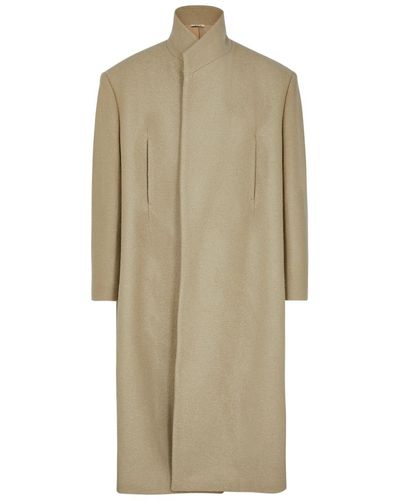 Fear Of God Belted Wool Coat - Natural