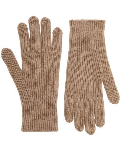 Totême Totême Ribbed Cashmere-blend Gloves - White
