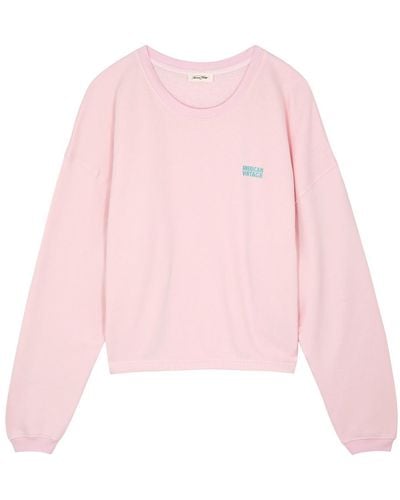 American Vintage Izubird Stretch-cotton Sweatshirt - Pink