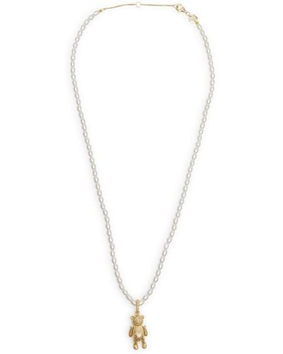 Daisy London X Shrimps Teddy Seed Necklace - White