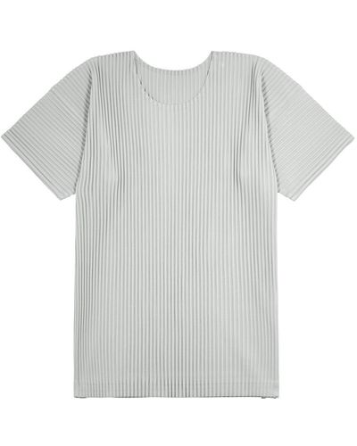 Homme Plissé Issey Miyake Pleated T-Shirt - Grey