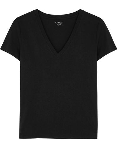 Vince Pima Cotton T-shirt - Black