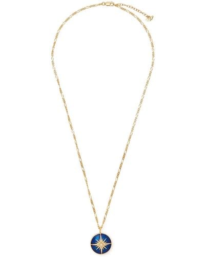 Missoma X Harris Reed Rising Star 18kt Gold-plated Locket Necklace - Blue
