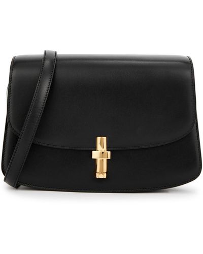 The Row Sofia 8.75 Leather Cross-body Bag - Black