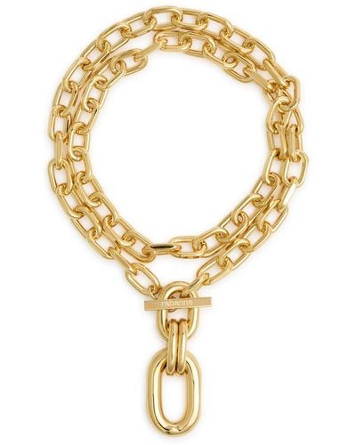 Rabanne Xl Link Chain Necklace - Metallic