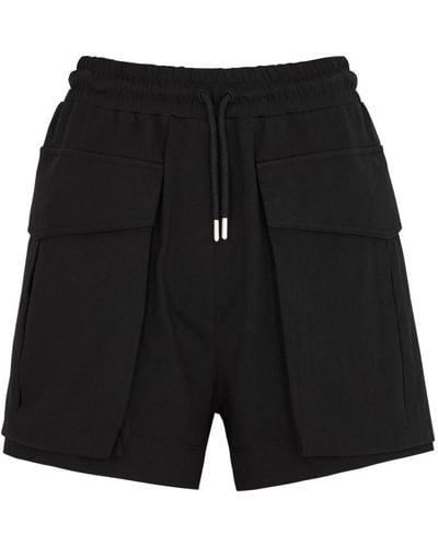 Dries Van Noten Heza Cotton Shorts - Black