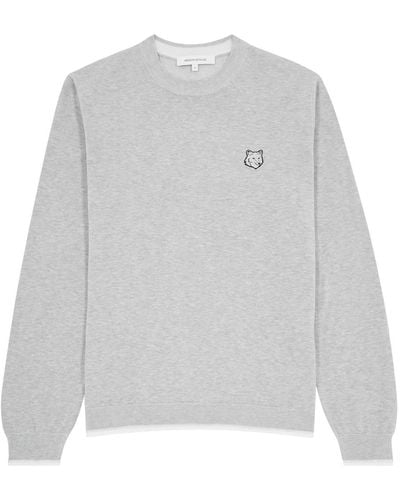 Maison Kitsuné Logo Cotton Sweatshirt - Grey