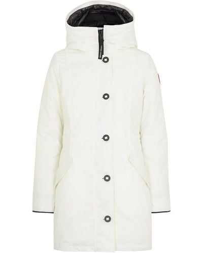 Canada Goose Rossclair Hooded Arctic-Tech Parka, , Parka, Coat - White
