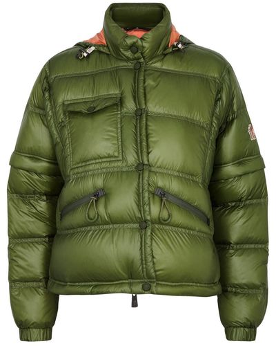 Moncler Mauduit Quilted Shell Jacket - Green