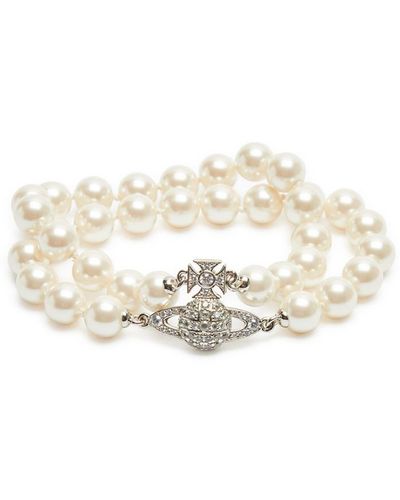Vivienne Westwood Graziella Orb-embellished Bracelet - White