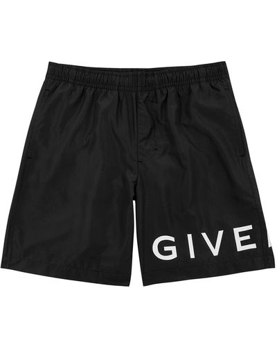 Givenchy Logo-print Shell Swim Shorts, Shorts, - Black