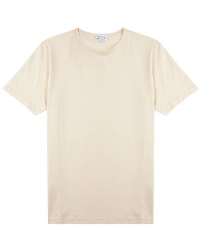 Sunspel Cotton T-shirt - Natural