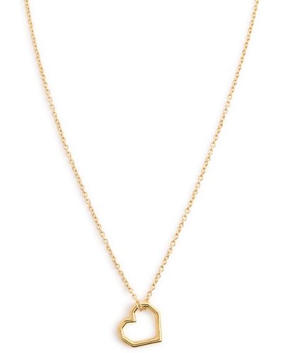 Aliita Mini Corazon 9Kt Necklace - Metallic