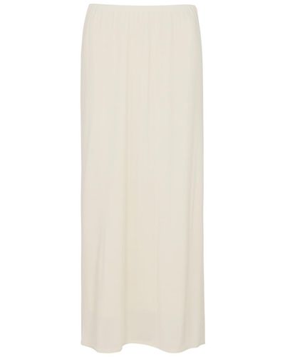 The Row Isidro Stretch-jersey Midi Skirt - Natural