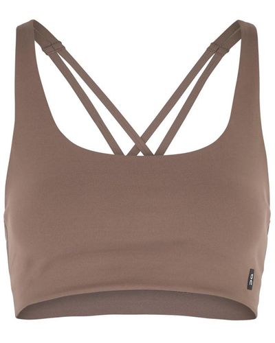 On Shoes On Movement Stretch-Jersey Bra Top - Brown