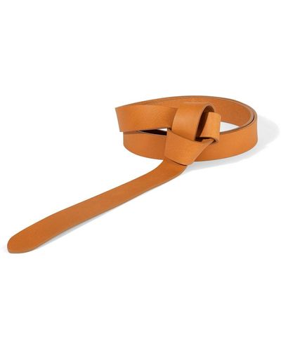 Jigsaw Leather Knot Belt - Multicolor