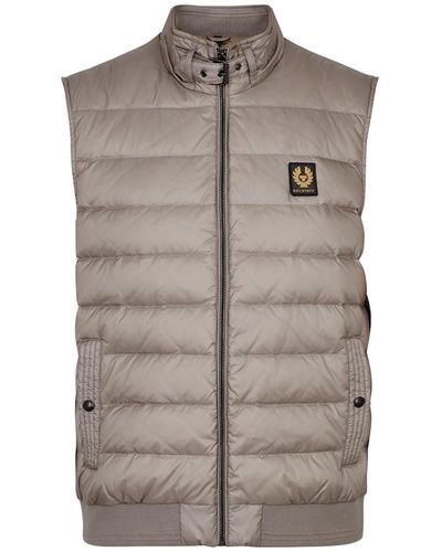 Belstaff Airframe Quilted Shell Gilet in Black for Men | Lyst