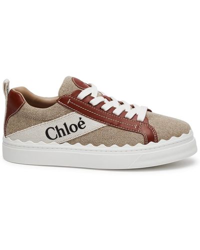 Chloé Lauren Canvas Trainers - Brown