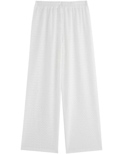 Melissa Odabash Sienna Crochet Trousers - White