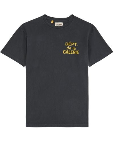 GALLERY DEPT. Logo-Print Cotton T-Shirt - Black