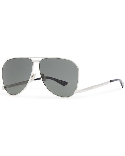 Saint Laurent Aviator-style Sunglasses - Metallic