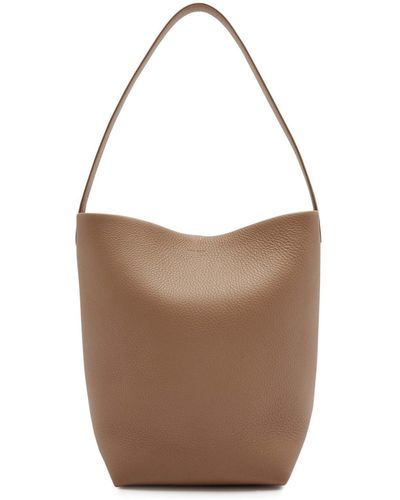 The Row N/s Park Medium Leather Tote - Brown