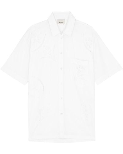 Isabel Marant Bilya Eyelet-Embroidered Shirt - White