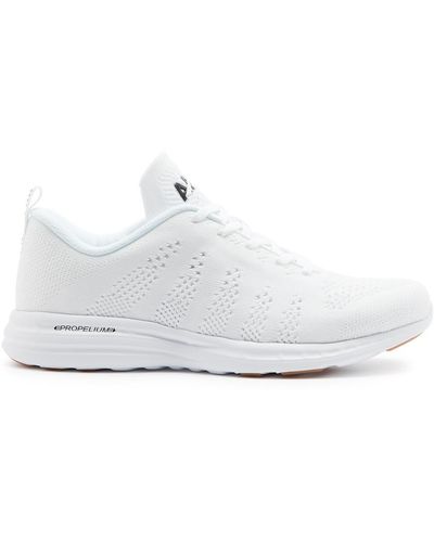 Athletic Propulsion Labs Techloom Pro Pointelle-Knit Trainers - White