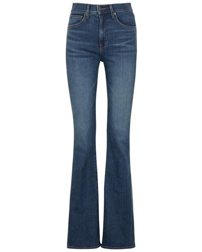 Veronica Beard Beverly Flared Jeans - Blue