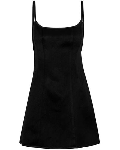 Paris Georgia Basics Sammy Satin Mini Dress - Black