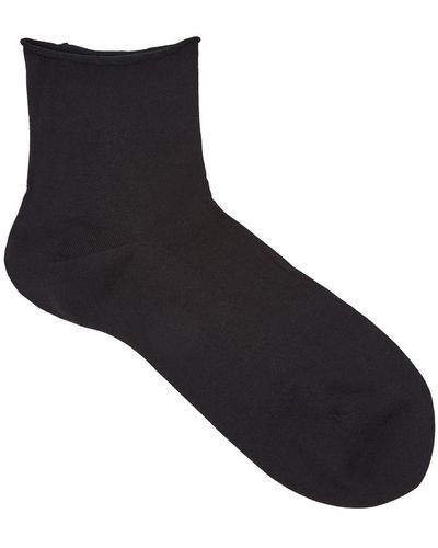 FALKE Cotton Touch Fine-knit Cotton Blend Socks - Black
