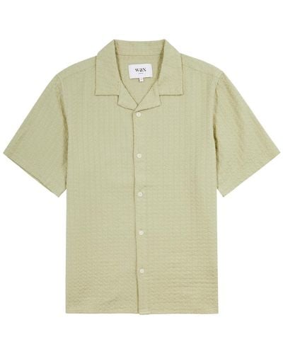 Wax London Didcot Cotton Shirt - Green