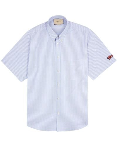 Gucci Striped Cotton Shirt - White