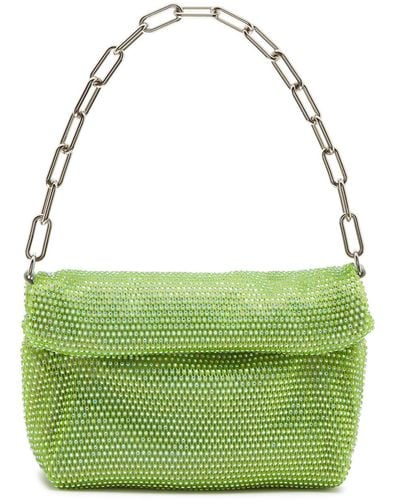 Stine Goya ziggy Mini Embellished Satin Top Handle Bag - Green