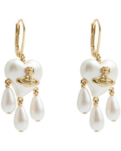 Vivienne Westwood Sheryl Faux Pearl Drop Earrings - White